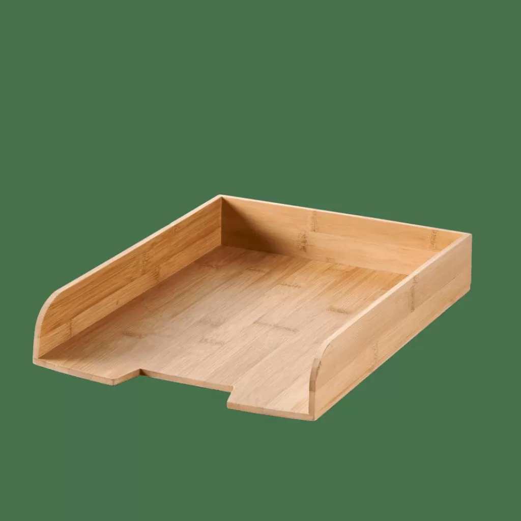 CASA BAMBOO Caja Para Cartas Natural