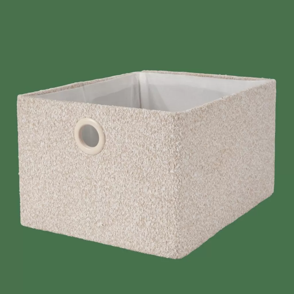 CASA BASIC BOUCLE Cesta De Almacenaje Off White/sand