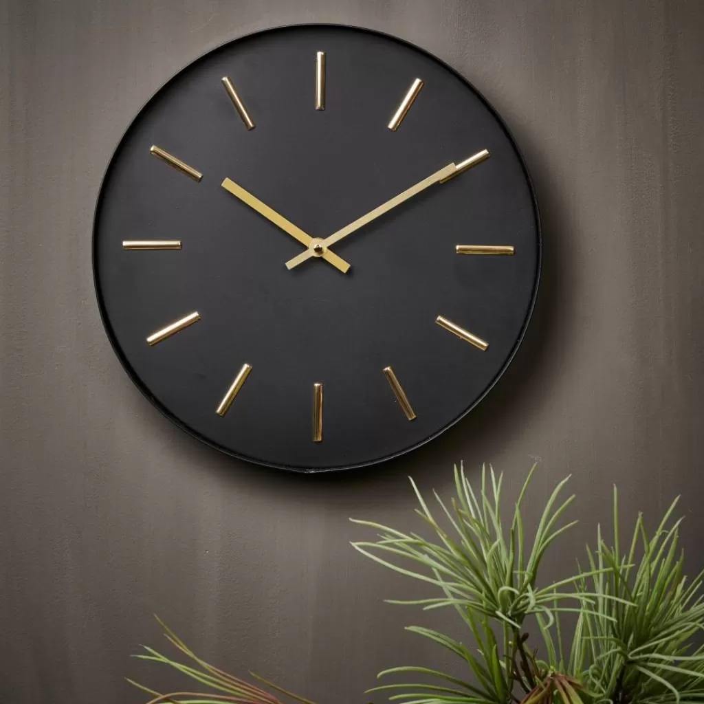 CASA BLACK Reloj De Pared Negro