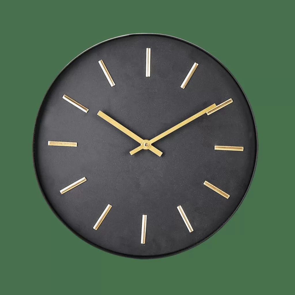 CASA BLACK Reloj De Pared Negro