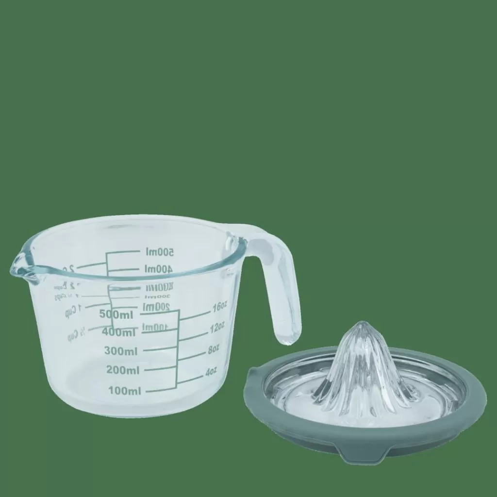 CASA CUISINO Exprimidor+vaso Graduado 500 Ml Verde, Transparente