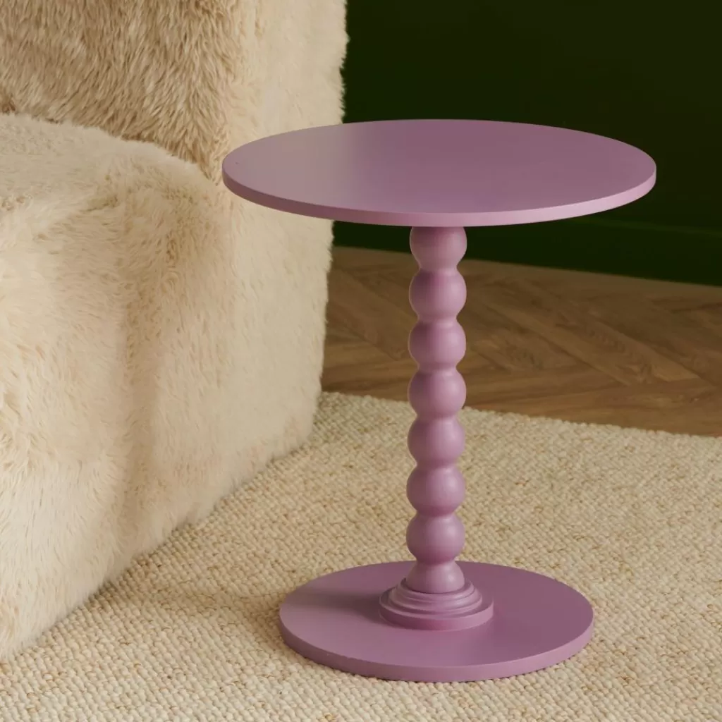 CASA DOPPIO Mesa Auxiliar 45 Cm Morado Claro