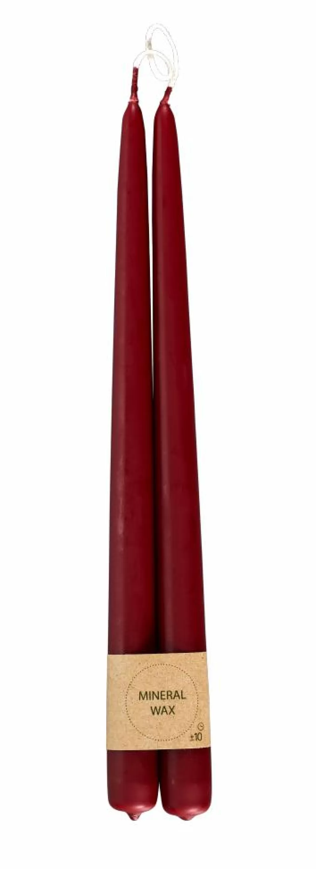 CASA DUO Velas Largas Juego De 2 Crema, Menta, Multicolor