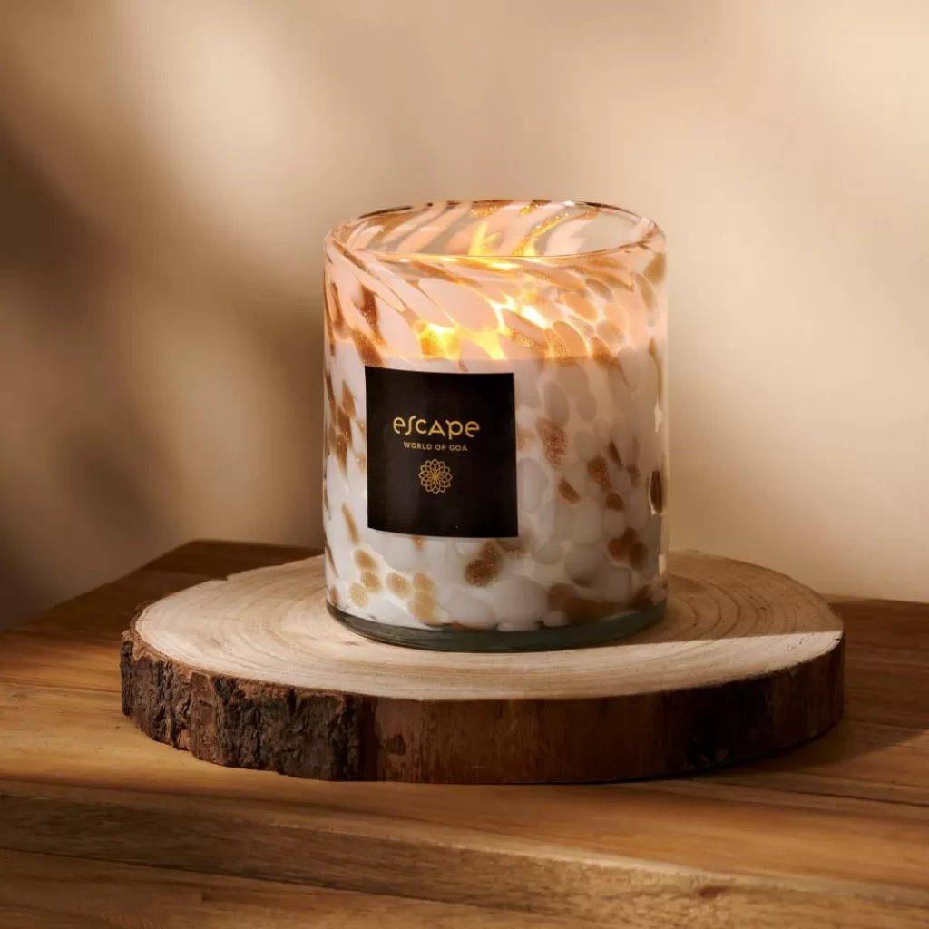 CASA ESCAPE WORLD OF GOA Vela Perfumada Blanco, Dorado, Multicolor