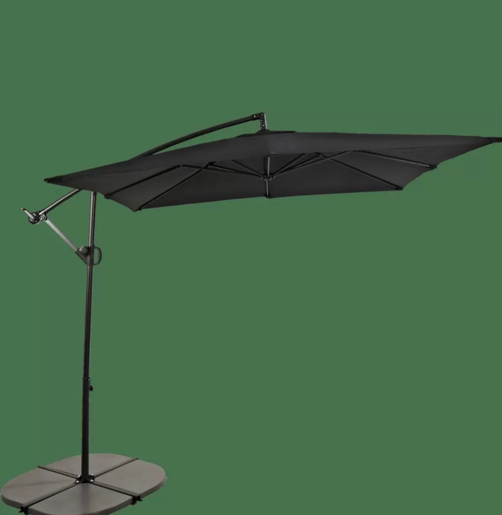 CASA FIJI Parasol Colgante Sin Pie Negro