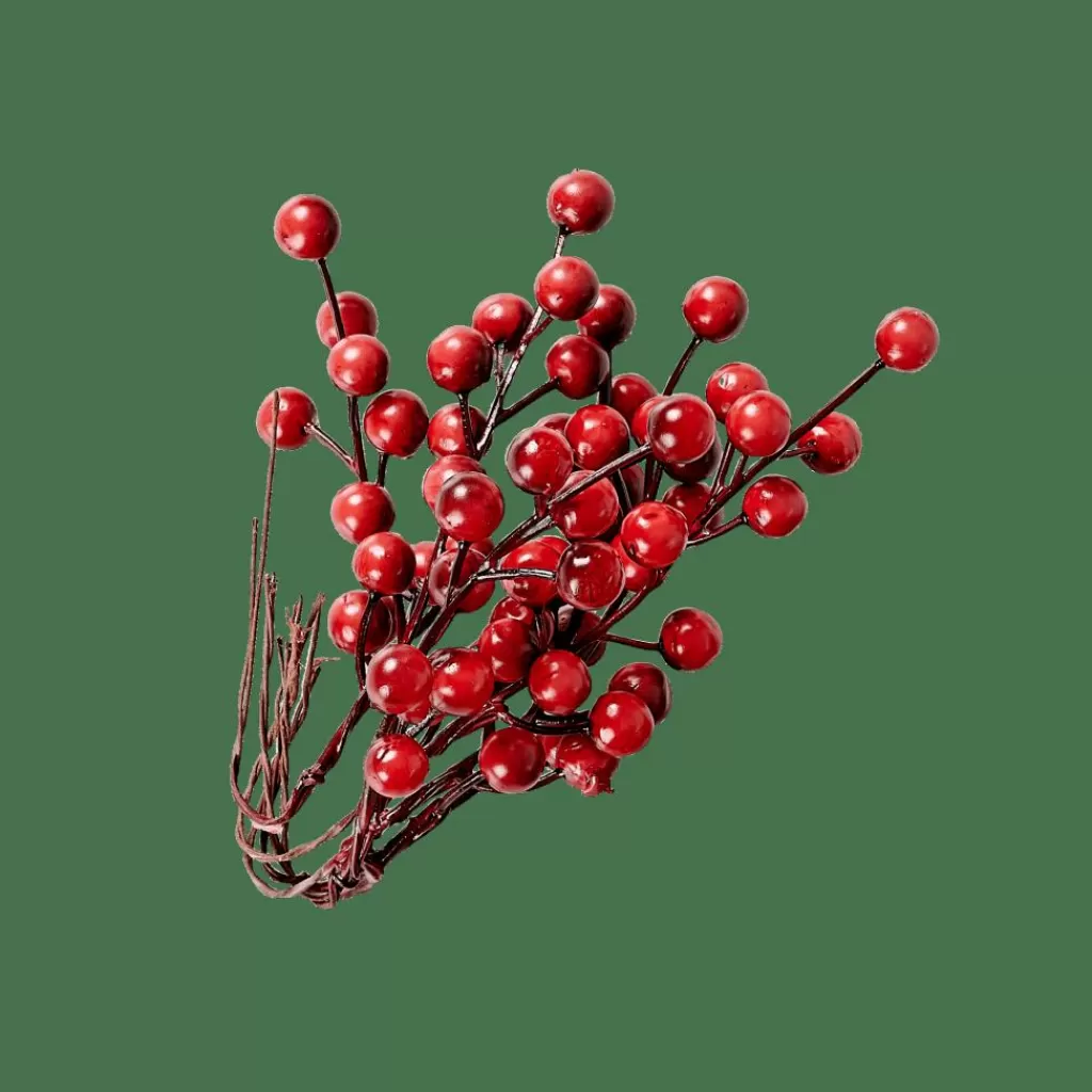 CASA FOAM Bayas Decorativas Juego De 12 Rojo