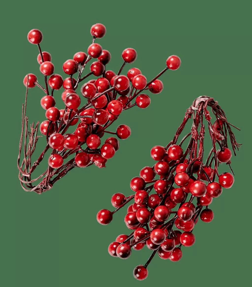CASA FOAM Bayas Decorativas Juego De 12 Rojo