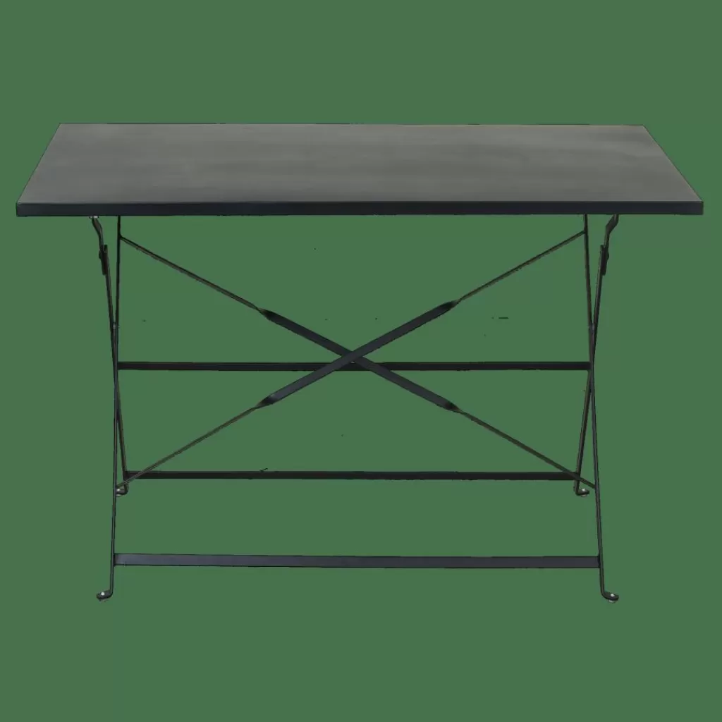 CASA IMPERIAL Mesa Plegable Rectangular Negro