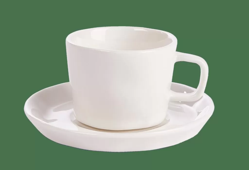 CASA MAREA Tacita Taza Y Plato 12 CL Blanco