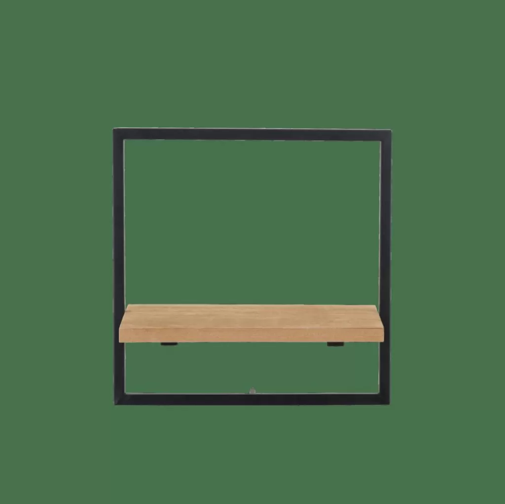 CASA MIX&MATCH Estantería De Pared Negro, Natural