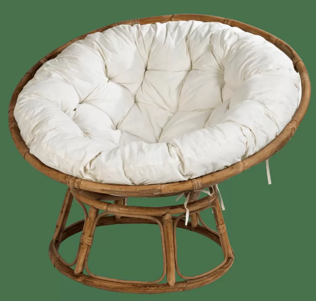 CASA PAPASAN Silla Natural, Blanco Apagado