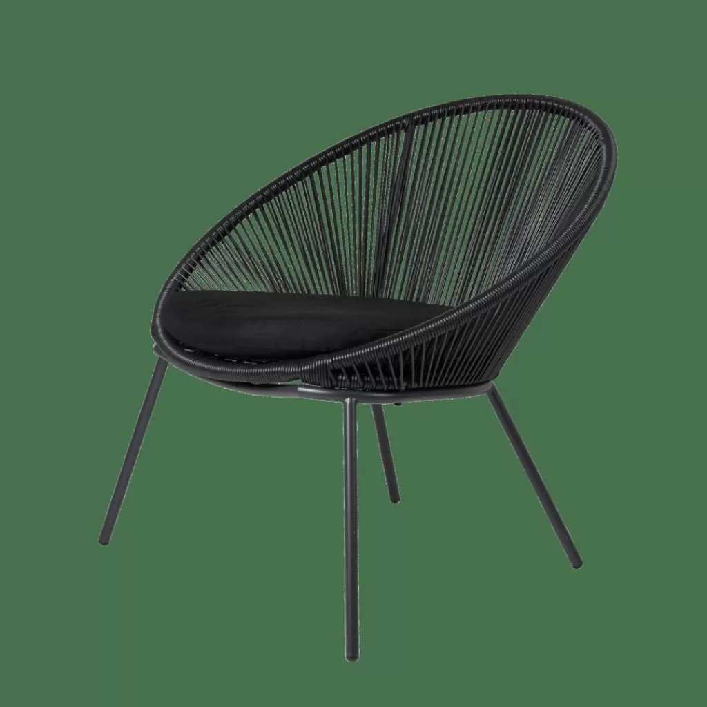 CASA PAPAYO Silla Lounge Negro