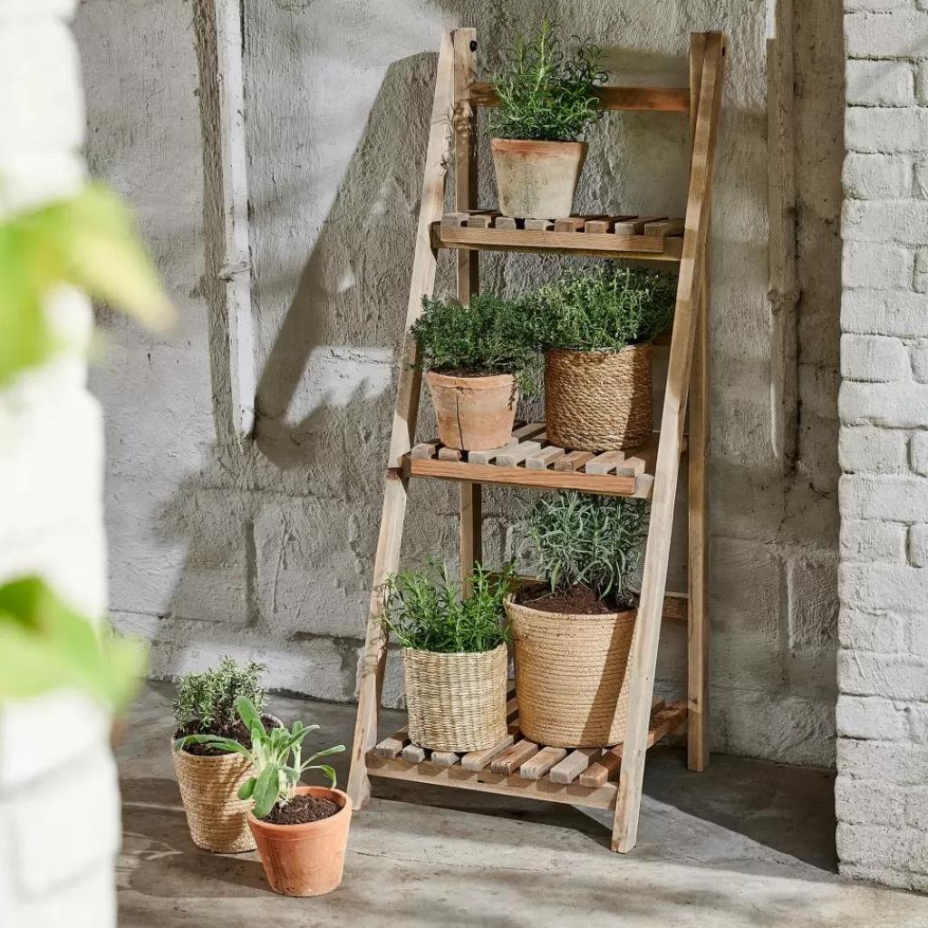 CASA RECYCLE Soporte Para Plantas Natural